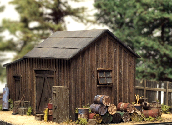 SierraWest Scale Models Line Side Shed